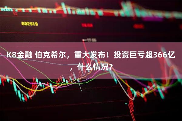 K8金融 伯克希尔，重大发布！投资巨亏超366亿，什么情况？