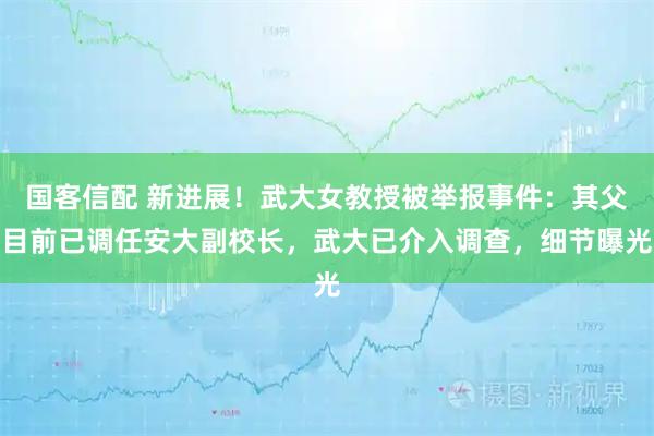 国客信配 新进展！武大女教授被举报事件：其父目前已调任安大副校长，武大已介入调查，细节曝光